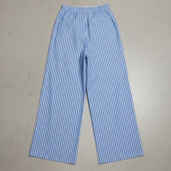 MISSGUIDED Buttoned Striped Wide Leg Pajama Pants Office Wear S - Picture 14 of 14